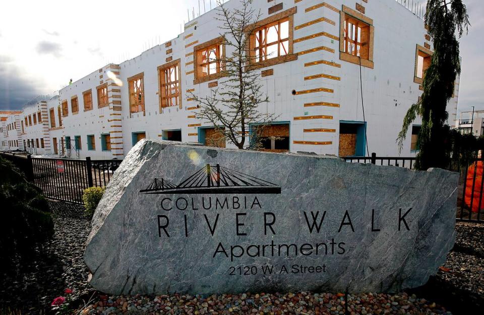 New units are being constructed at the Columbia River Walk Apartment complex at 2120 W. A. Street in Pasco.