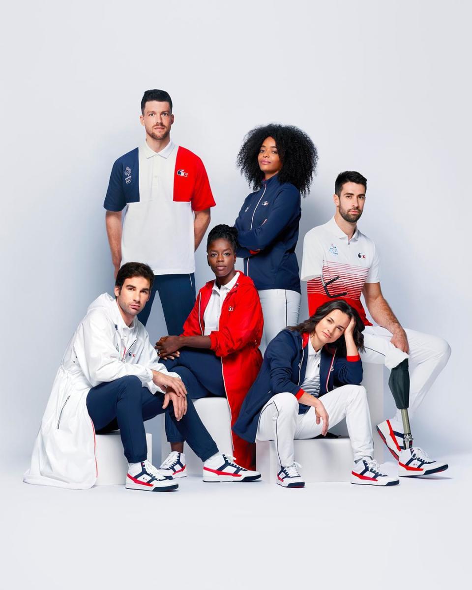 Lacoste and Le Coq Sportif’s designs for Team France. - Credit: Courtesy of Lacoste