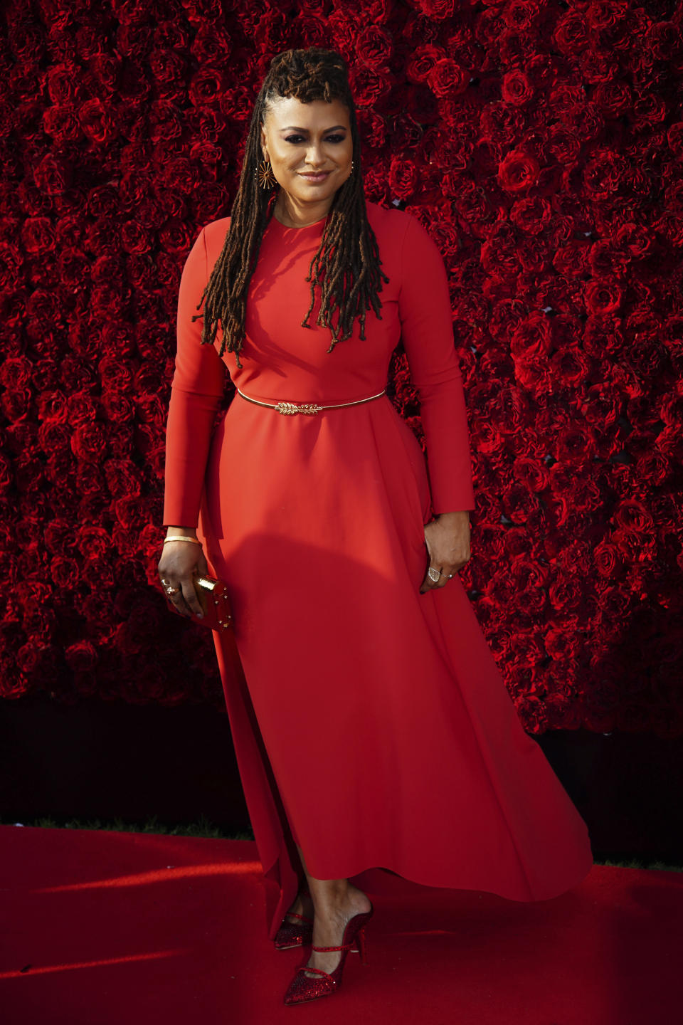 FILE - Ava DuVernay poses for a photo on the red carpet at the grand opening of Tyler Perry Studios on Oct. 5, 2019, in Atlanta. DuVernay turns 48 on Aug. 24. (Photo by Elijah Nouvelage/Invision/AP, File)