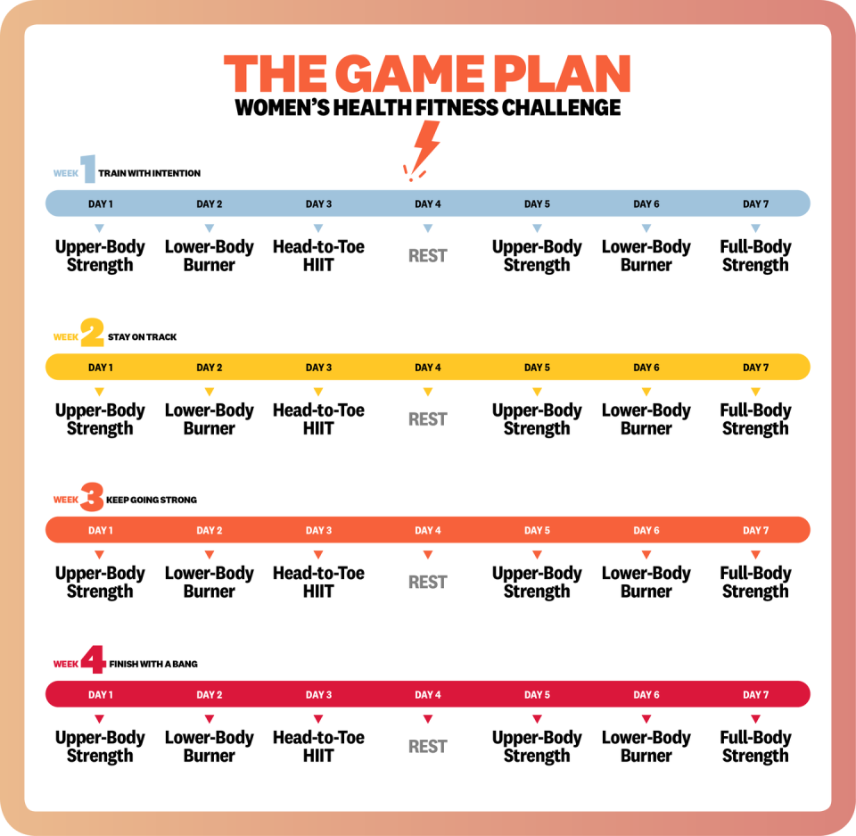 28 day workout challenge calendar