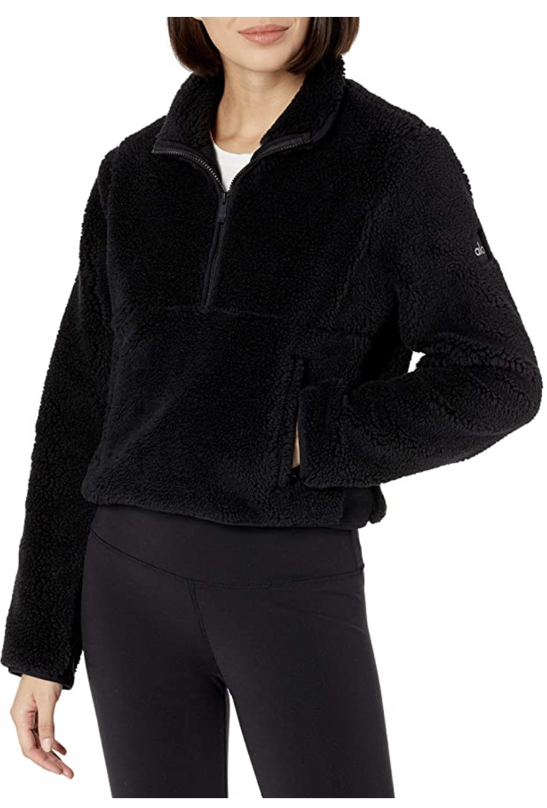 6) Shanti Half Zip Sherpa Jacket