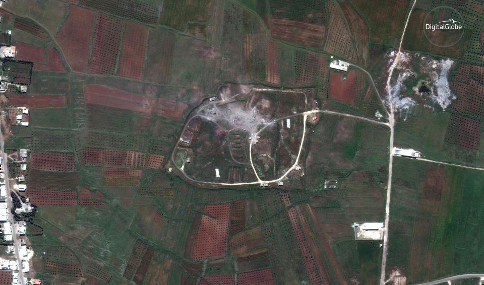 <em>This satellite image shows the Him Shinshar Chemical Weapons Storage Facility in Syria (AP)</em>