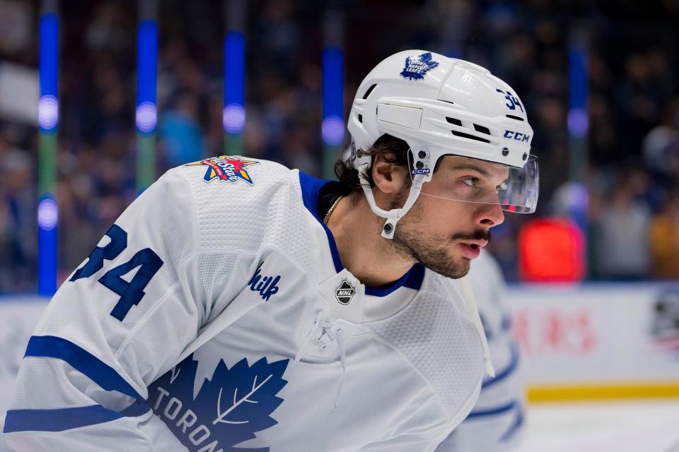 Toronto Maple Leafs forward Auston Matthews (34) is one of the four All-Star captains.