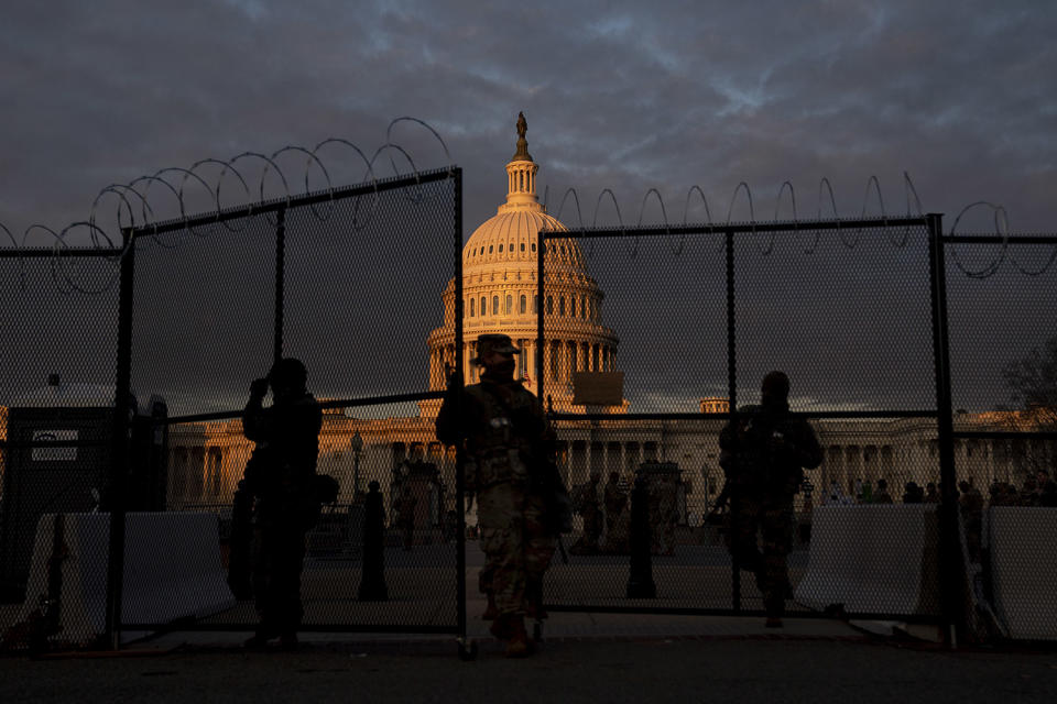 Extraordinary Photos of the National Guard at the U.S. Capitol Ahead of the Biden Inauguration