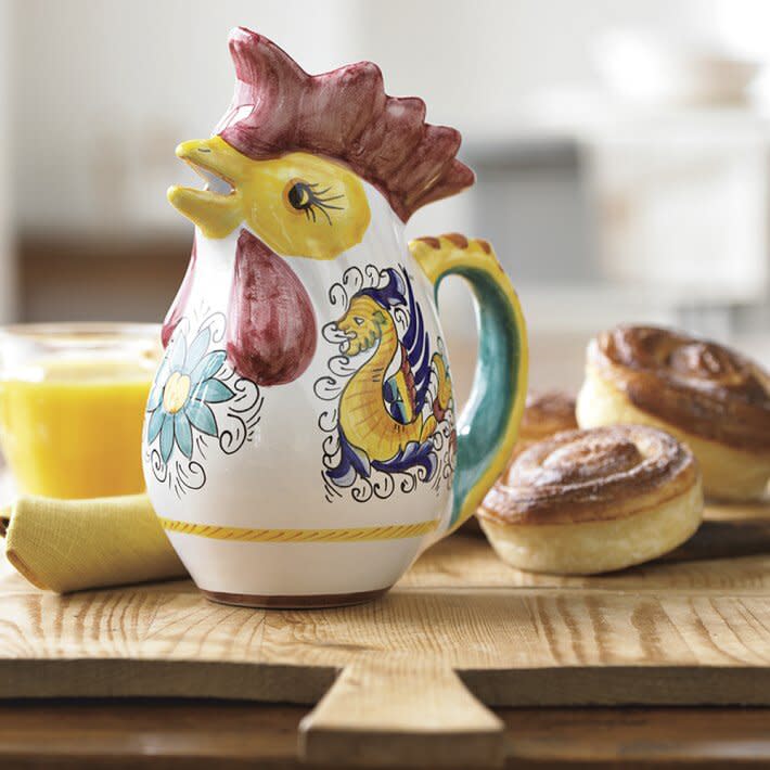 rooster kitchen decorative pitcher