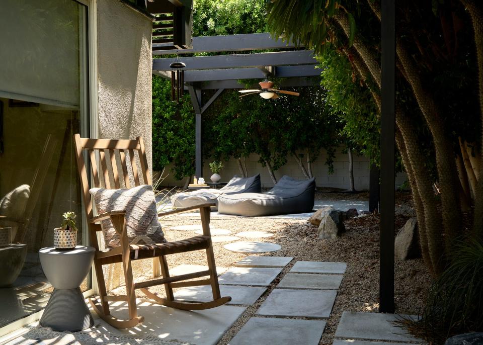 Anna Camp's Palm Springs backyard makeover