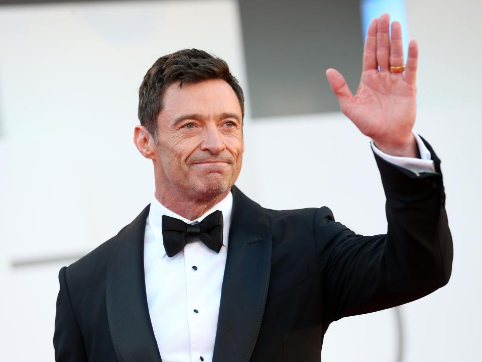 Hugh Jackman attends "The Son" red carpet at the 79th Venice International Film Festival on September 07, 2022 in Venice, Italy.