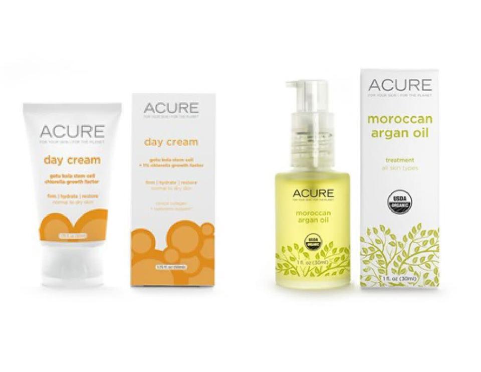 Acure Night Cream and Argan Oil