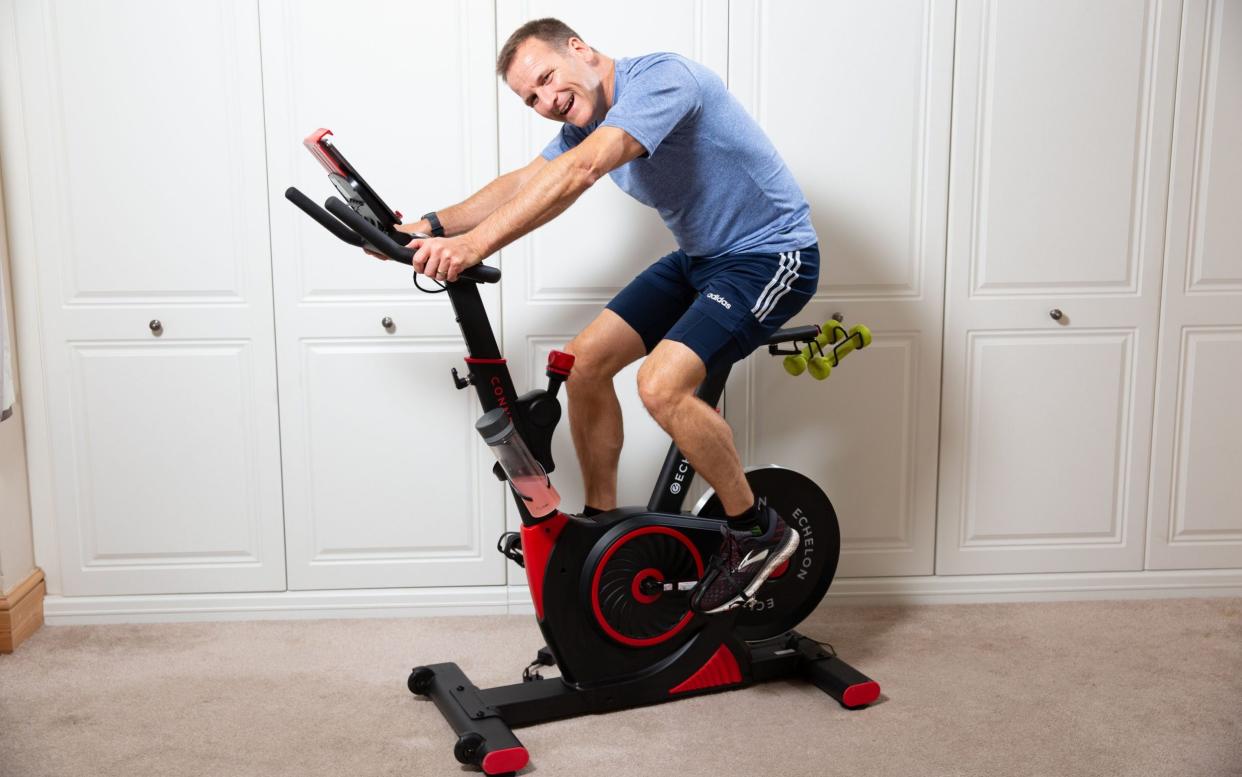 Nick Harding puts the Echelon Connect EX3 smart spin bike though its paces - Jeff Gilbert