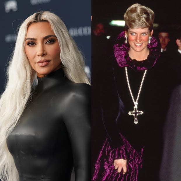 Kim Kardashian Bought an Amethyst Cross Worn by Princess Diana for $197,000