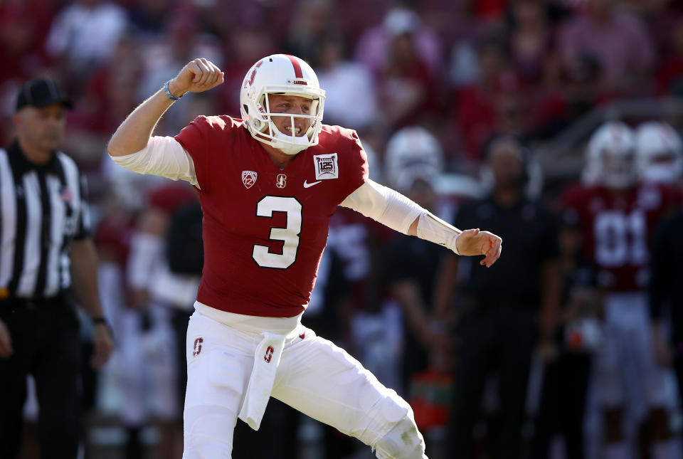 It was a tough start to the season for Stanford QB K.J. Costello, but he has a chance to rally his NFL draft stock. (Getty Images)