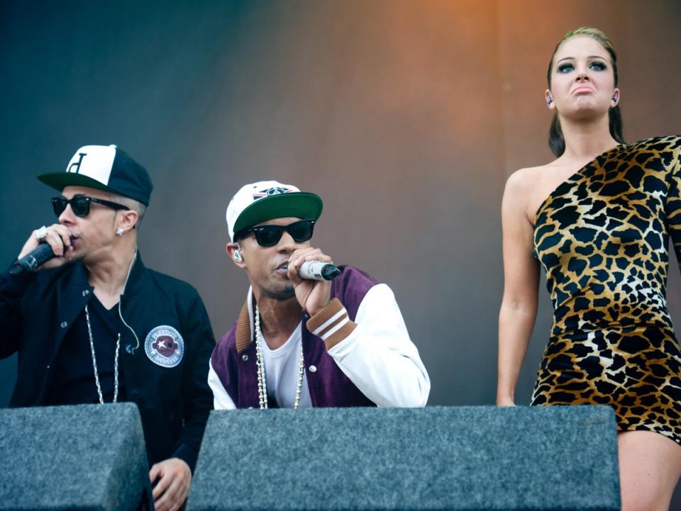 On to the next stage: N-Dubz during a live concert (Getty)