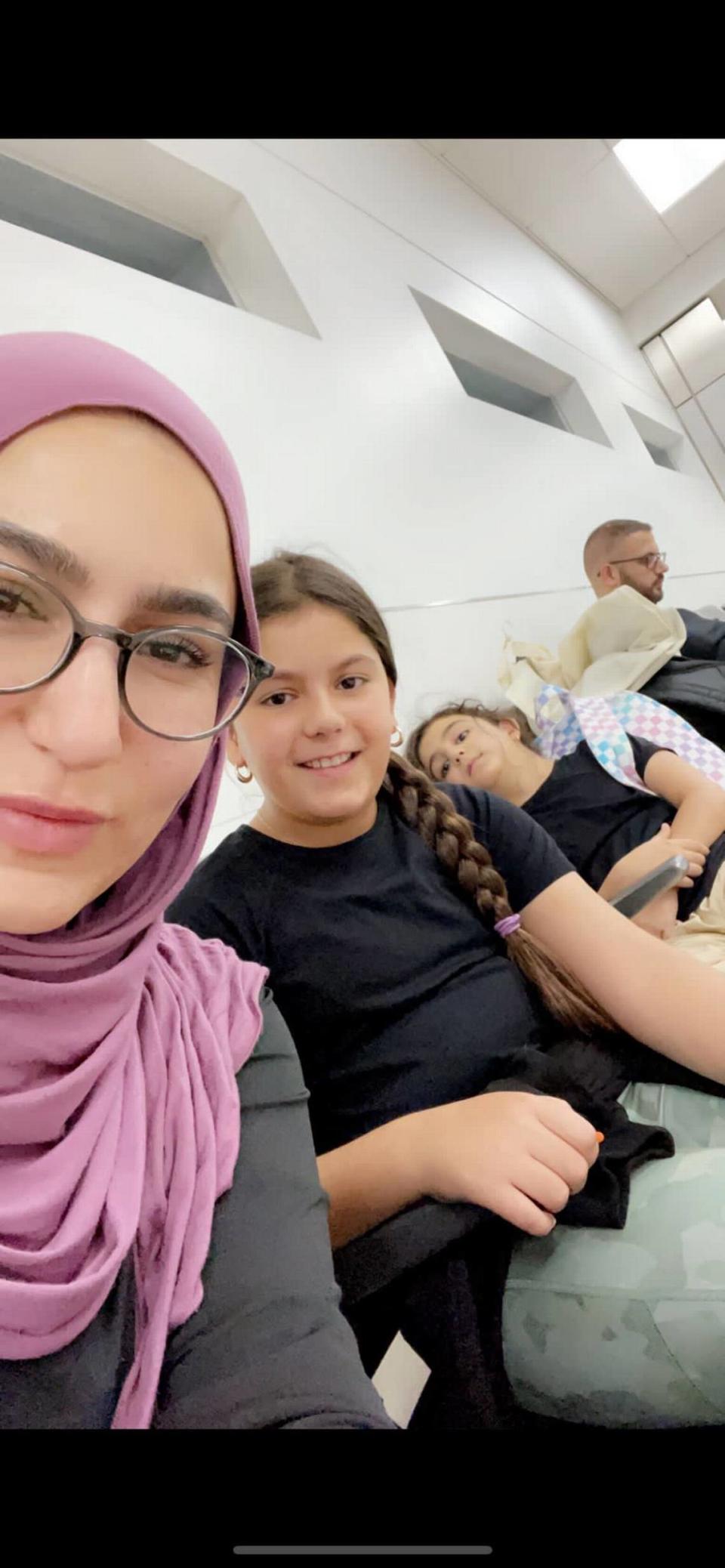 Lana Shehadeh poses with her daughters Lilly and Talia. Shehadeh, who grew up in Parkland, Florida, is an assistant professor of political science at the Arab American University and lives in the West Bank. Lana Shehadeh