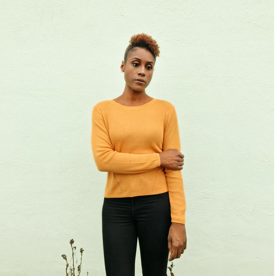 Portrait of Issa Rae, photographed in Culver City, Los Angeles, October 29, 2016.