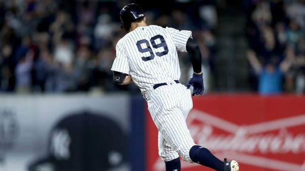 Yankees rookie Aaron Judge's hot start leads to spike in jersey