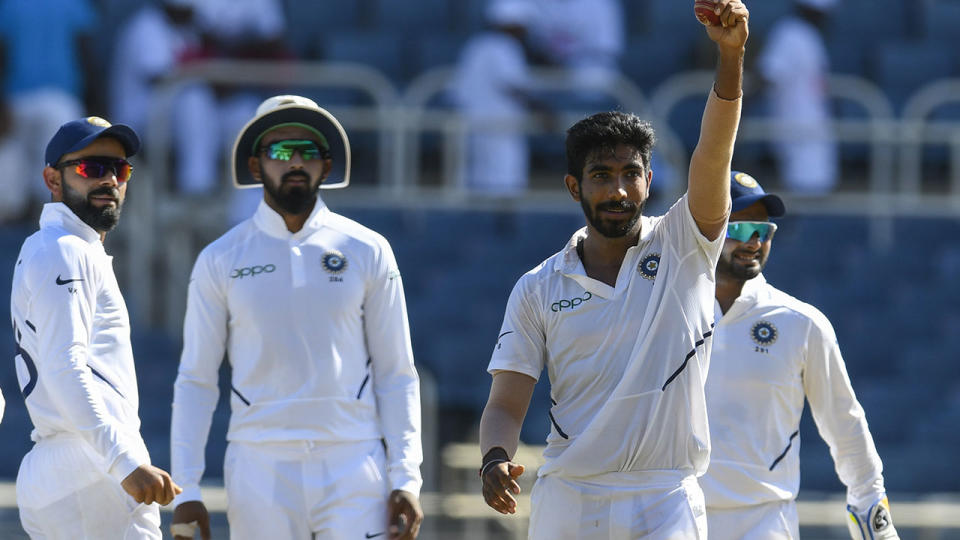 Jasprit Bumrah, pictured here celebrating his six-wicket haul.