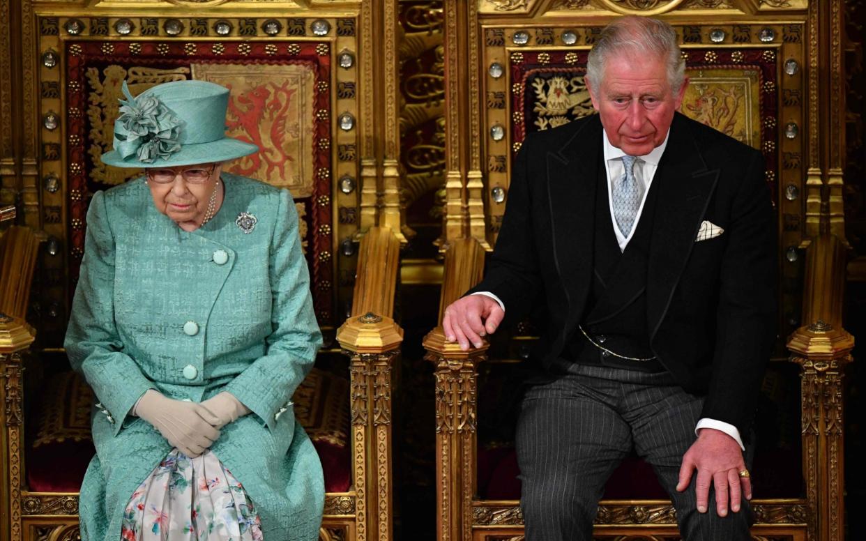 Her Majesty and Prince Charles at the state opening of Parliament in 2019 - GETTY IMAGES