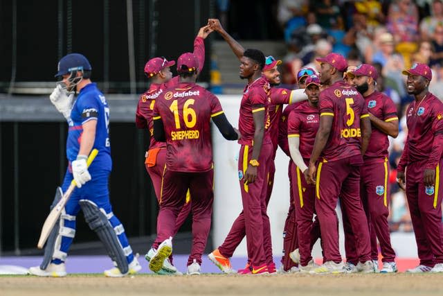 Jos Buttler, left, made a golden duck on Saturday (Ricardo Mazalan/AP)