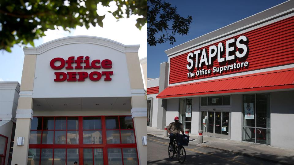 Office Depot and Staples both have discounts for teachers.