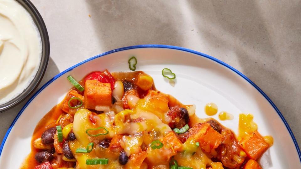 chili cheese sweet potato casserole