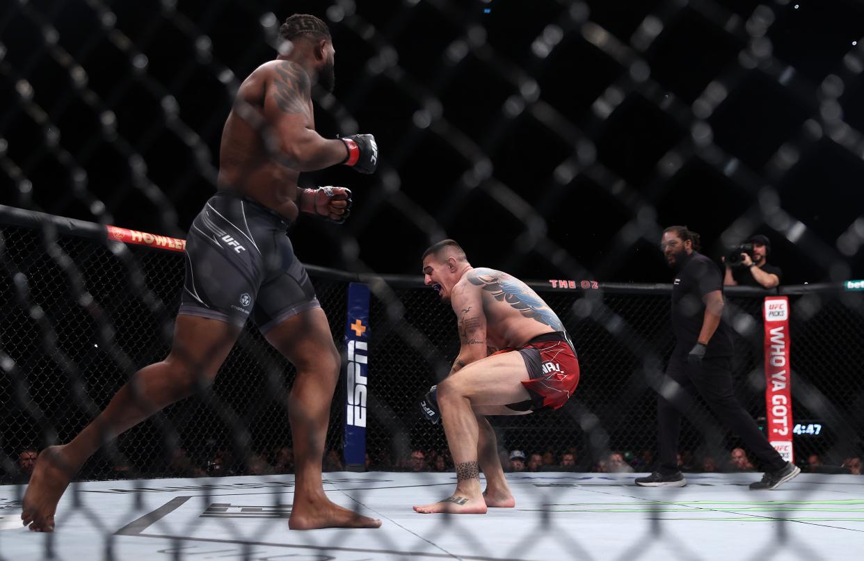 Blaydes was unsure how to react as the fight ended almost as soon as it began (Getty Images)