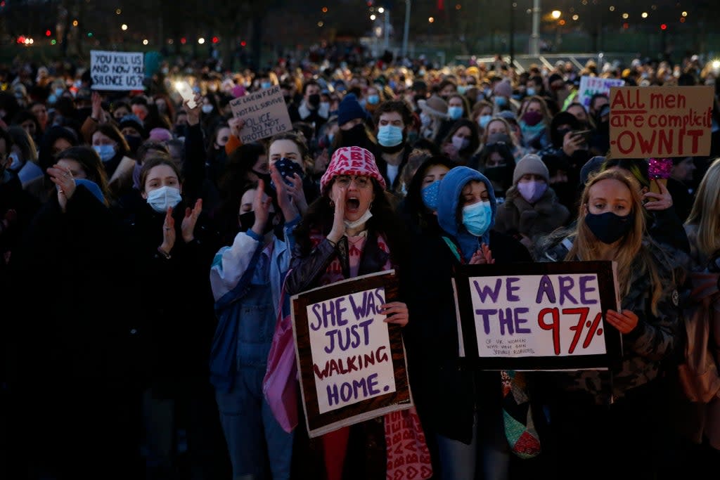 Organisers cancelled their planned event over prosecution fears, but an unorganised vigil went ahead   (Getty Images)