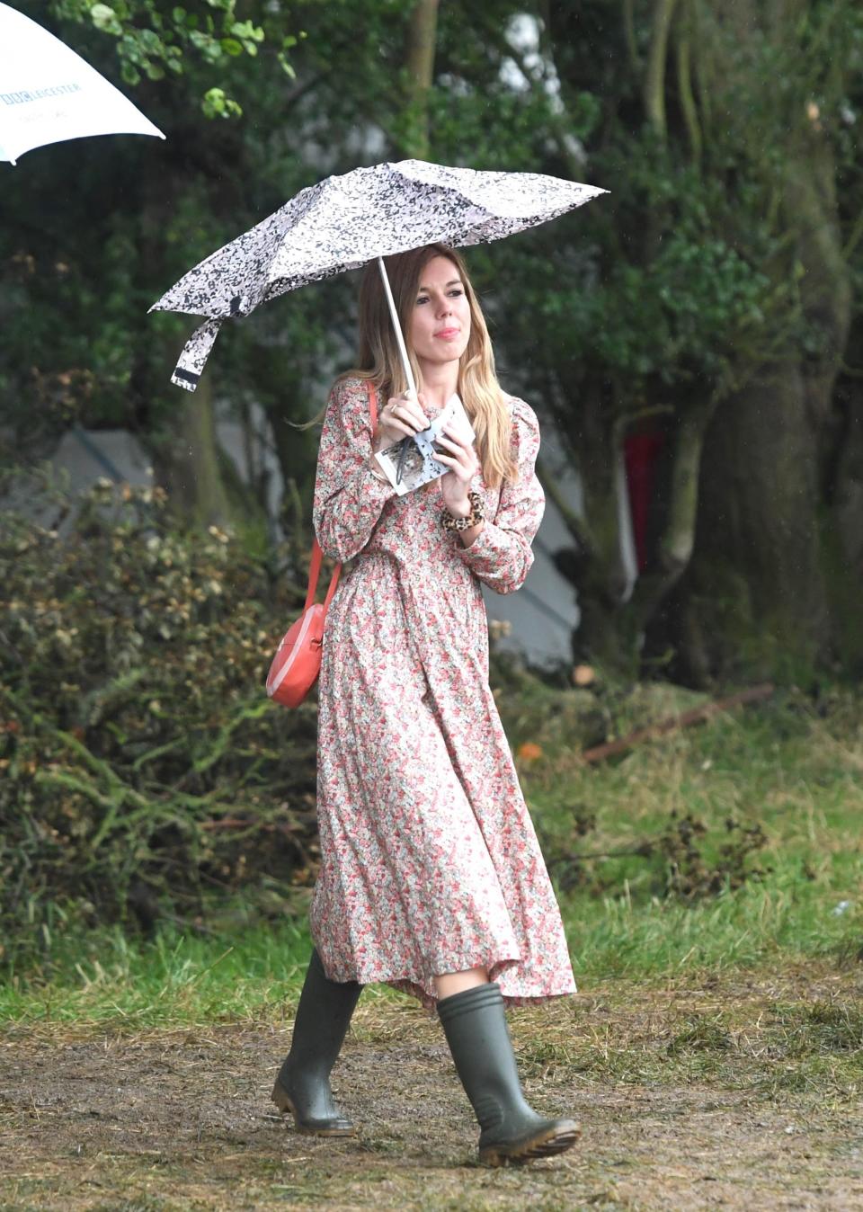 Ms Symonds arrived wearing a 'sustainable dress' (Getty Images)