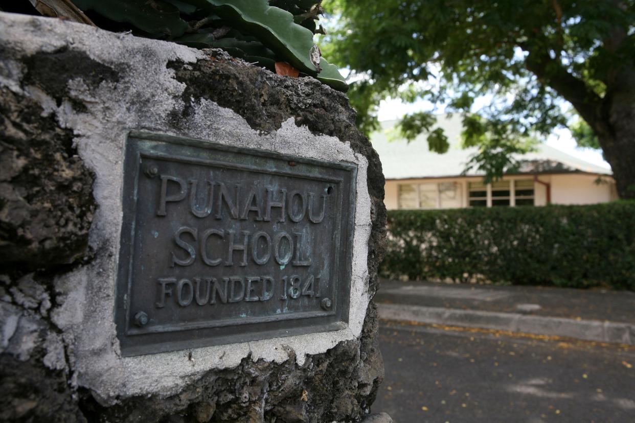 The Punahou School that presidential candidate Barack Obama attended as a teenager is shown October 22, 2008 in Honolulu, Hawaii. (Getty Images)