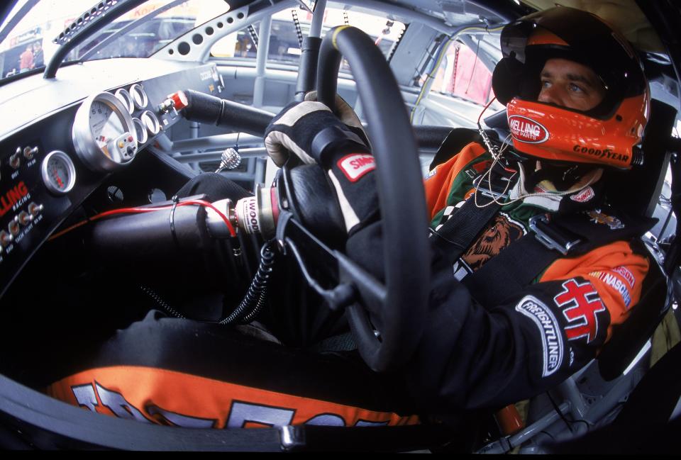 16 Feb 2001: Stacy Compton #92 drives a Dodge Untrepid for Melling Racing sits in his car during the Daytona 500 Speedweeks at the Daytona International Speedway in Daytona Beach, Florida.Mandatory Credit: Jon Ferrey /Allsport