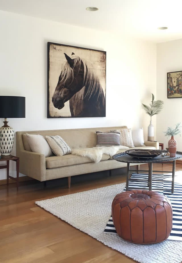 Diagonally-Placed Layered Rugs