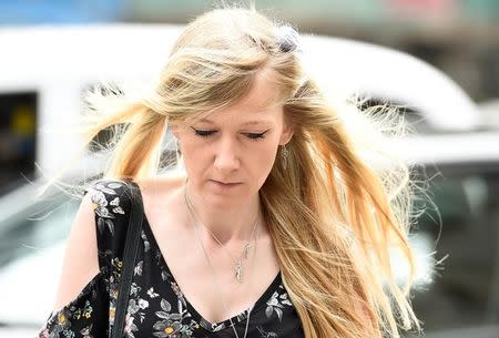 Charlie Gard's mother Connie Yates arrives at the High Court for a hearing on her son's end of life care, in London, Britain July 26, 2017. REUTERS/Hannah McKay