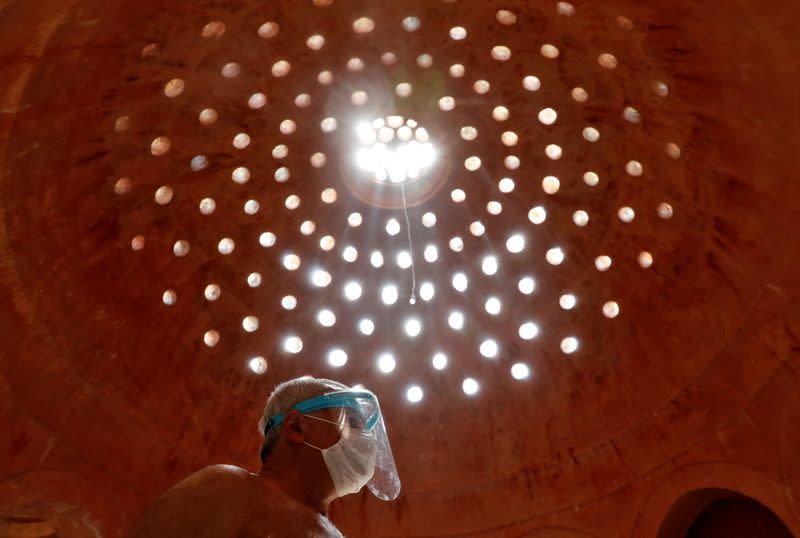 Traditional Turkish baths reopen following the coronavirus disease (COVID-19) outbreak in Istanbul