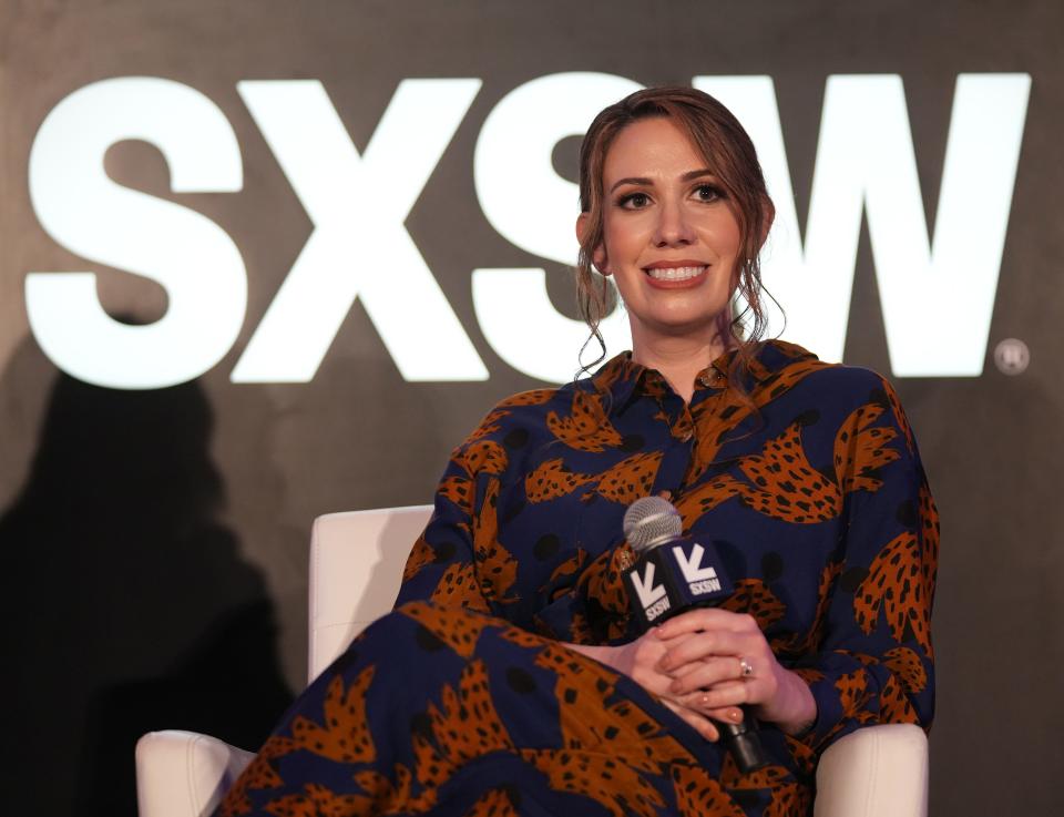 TV writer and producer Tara Hernandez talks about her career and collaboration with Damon Lindelof on the upcoming Peacock show “Mrs. Davis”  at South by Southwest on Monday March 13, 2023.