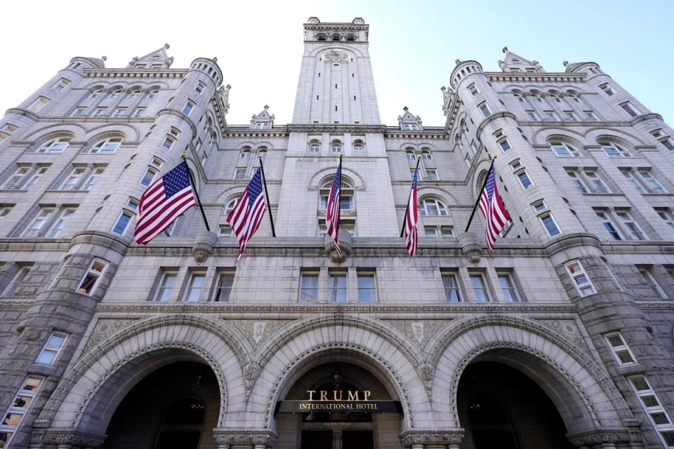 The Trump International Hotel in Washington, DC, before changing hands in 2022 (Copyright 2021 The Associated Press. All rights reserved.)