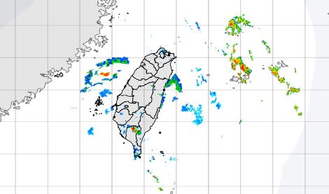 明日天氣狀況和今天差不多，各地大多為多雲到晴。（圖／翻攝自中央氣象局）