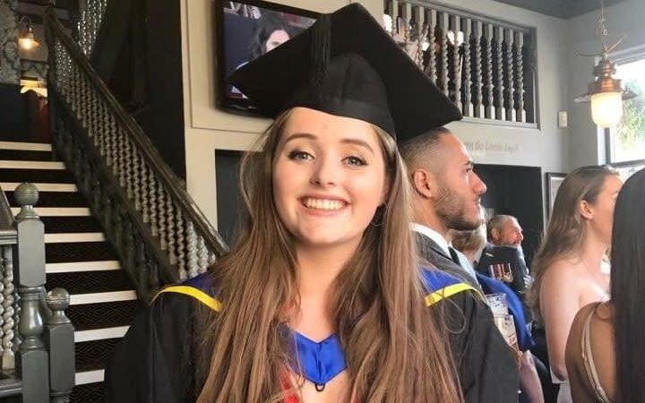 The British backpacker was travelling after finishing university - PA