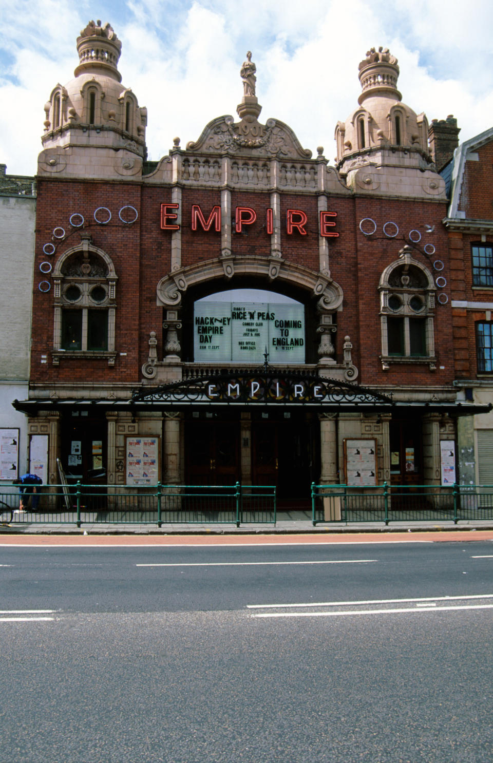 Exterior of Hackney Empire, East London UK 2000. (Photo by: Photofusion/Universal Images Group via Getty Images)