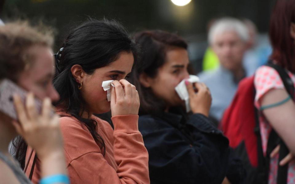 Local residents paying their respects - Credit: Paul Grover/The Telegraph