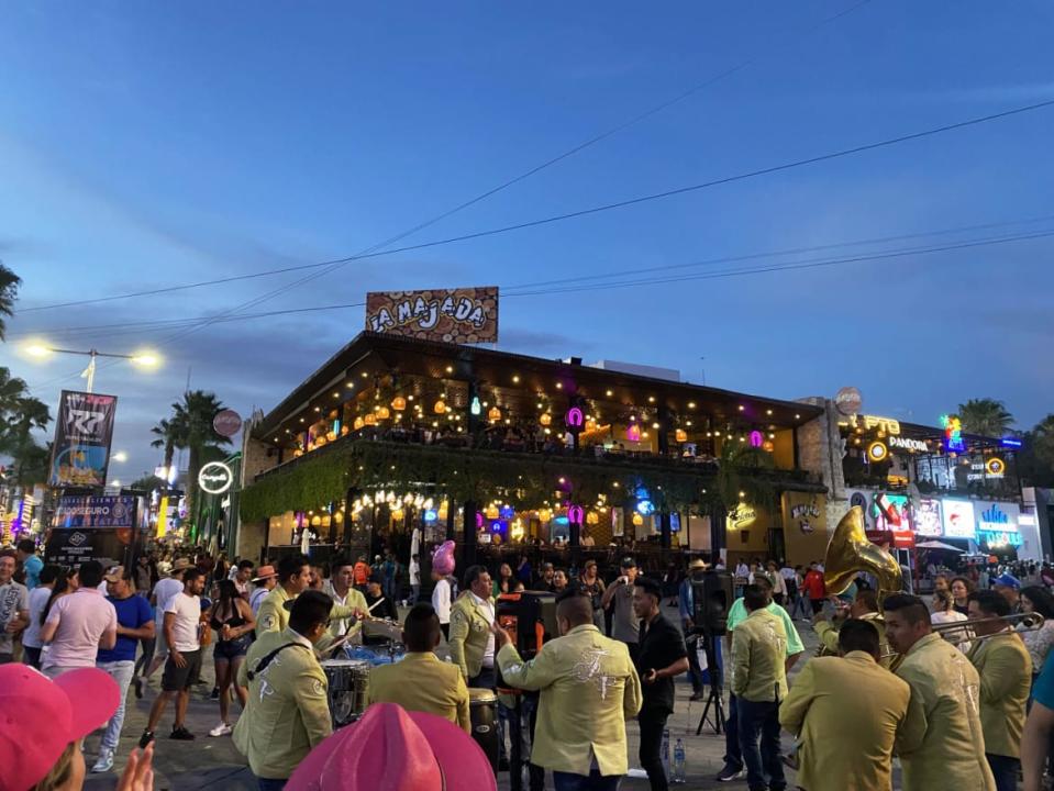 A photograph of the Feria de San Marcos.