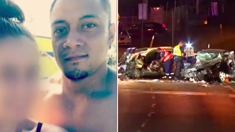 Richard Moananu, left, is accused of causing an horrific crash in Western Sydney. Source: 7 News