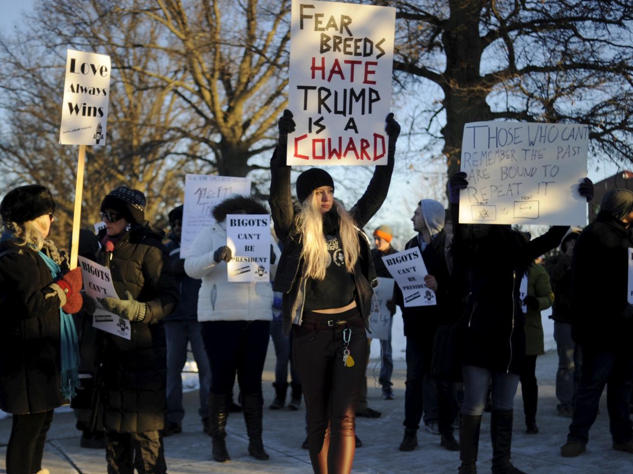 University of Northern Iowa Trump protest.JPG