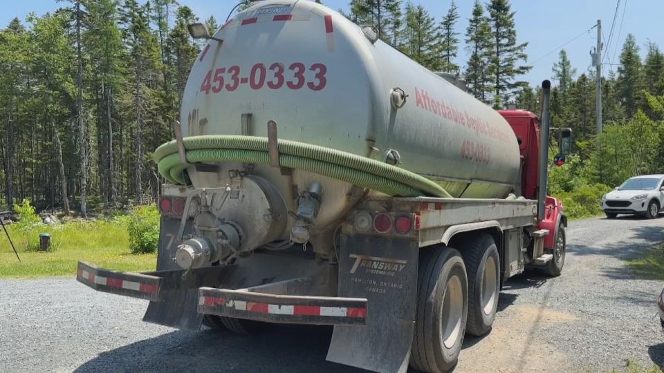 Gerrett Murphy, who runs Affordable Septic Services in Lucasville, says the landfill has been operating above capacity. (Preston Mulligan/CBC - image credit)