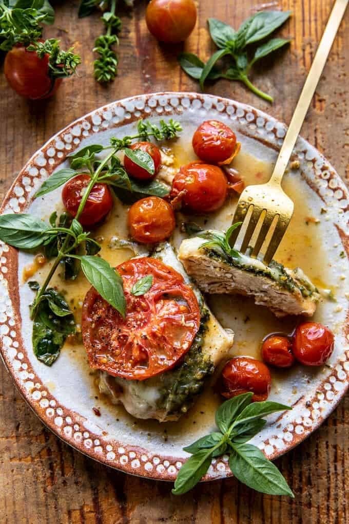 Pesto Caprese Chicken