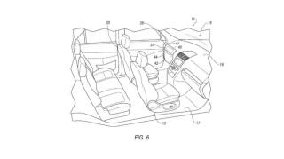 Ford removable steering wheel and pedals patent