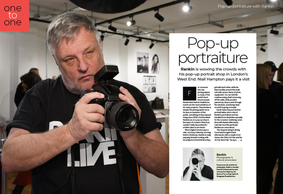 Article about RankinLive Carnaby Street event, Digital Camera magazine February 2024