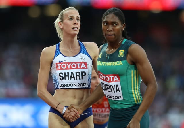 Great Britain’s Lynsey Sharp says she has received death threats for speaking about Caster Semenya's dominance 