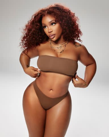 SZA Strips Down for SKIMS Campaign as Kim Kardashian Praises Her 'Honesty,  Confidence and Dynamic Energy