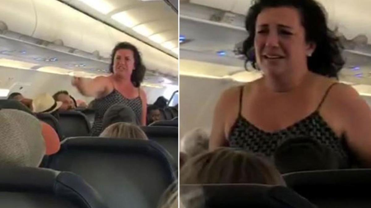 Agitated Woman Seen Screaming Along Airplane Aisle In Meltdown Caught On Video