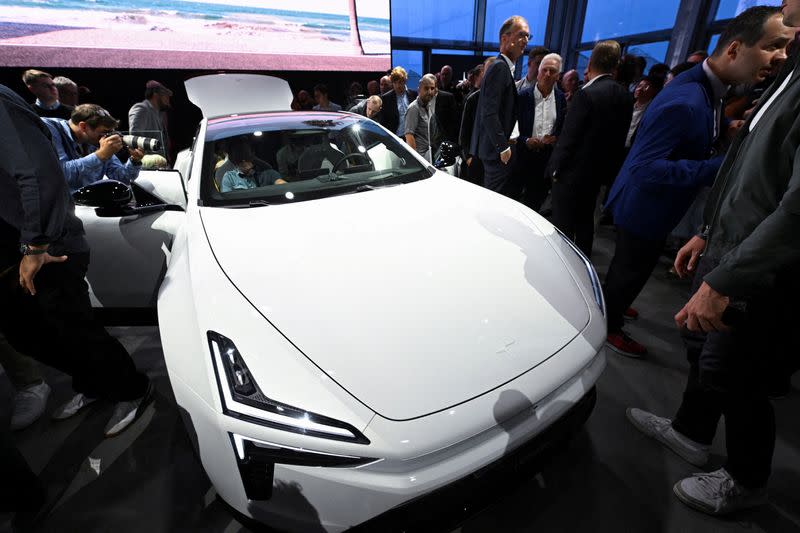 Polestar launches its newest EV, the Polestar 5, at the IAA auto show in Munich