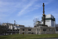 Shown is the Northampton generating station in Northampton, Pa., Wednesday, March 13, 2024. Gov. Josh Shapiro unveiled a plan to fight climate change Wednesday, saying he will back legislation to make power plant owners in Pennsylvania pay for their planet-warming greenhouse gas emissions and require utilities in the nation's third-biggest power-producer to buy more electricity from renewable sources. (AP Photo/Matt Rourke)